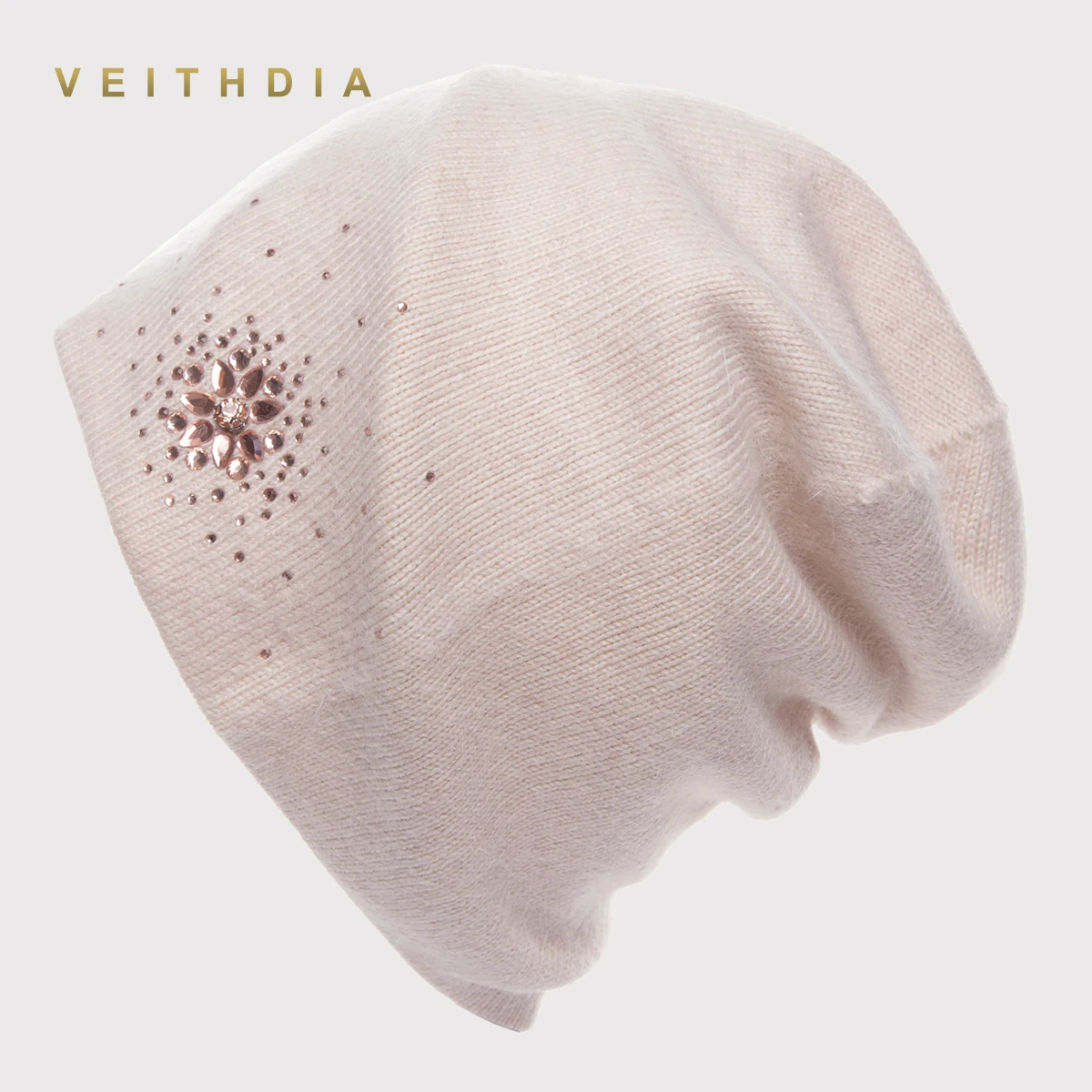 VEITHDIA женские шапки кашемировые повседневные осенне зимние брендовые