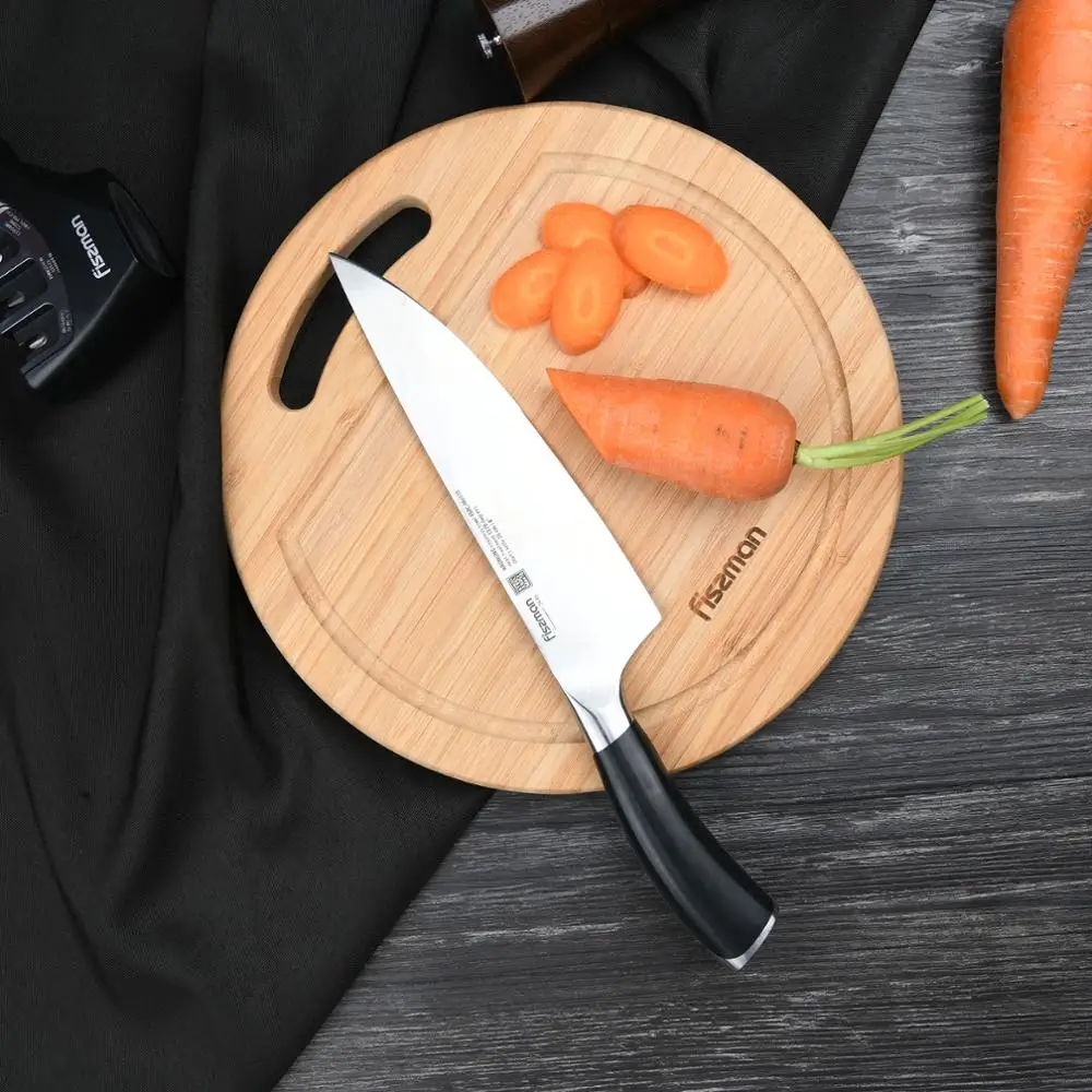 FISSMAN Kronung серии немецкие Стальные Кухонные ножи с ABS ручкой утилита Santoku нарезки