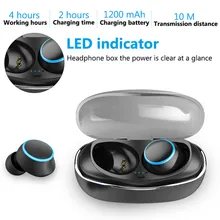 Twins Bluetooth 5 беспроводные наушники спортивные стерео наушники-вкладыши мини-гарнитура для IOS и Android телефонов ноутбук Bluetooth tv