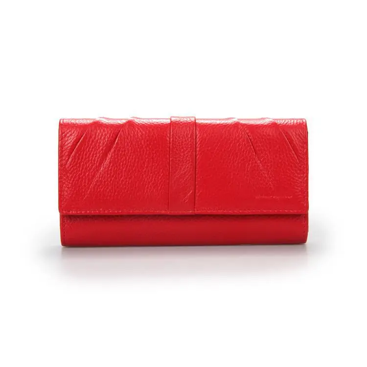 

Full-grain Leather Women's Fashion Handbag Long Wallet Leather Wallet Mid-length Carrying Wallet