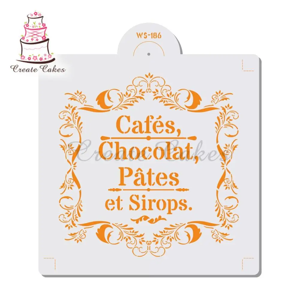 

Crown Frame Stencil For Walls Retro European Style Hollow Flower Pattern Wall Decorative Embossing Paper Card