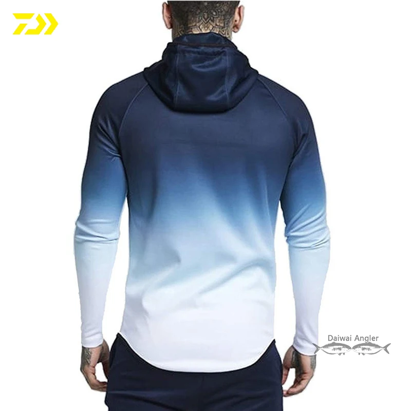 Куртка Daiwa термальная Лоскутная уличная рыболовная рубашка с длинным рукавом Хлопковая весенняя Мужская рыболовная одежда ветрозащитная анти-пот одежда