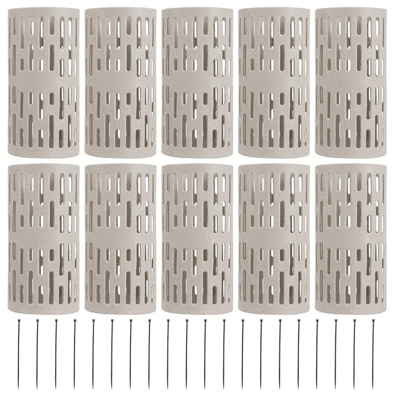 10 Pack Plastic Plant And Tree Trunk Protectors- Easy Flexible Guard With 20Pcs Locking Zip Ties Expandable Nursery | Садовые