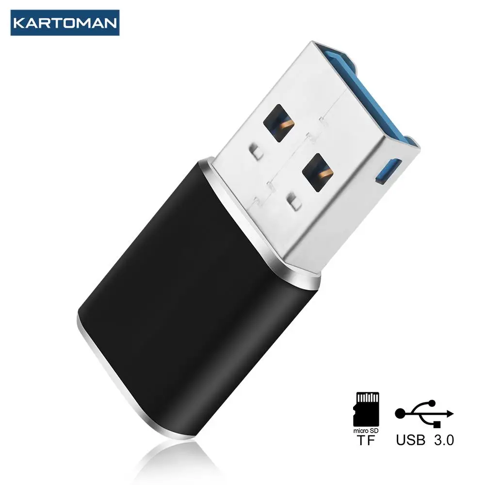 Lector de tarjetas con conector USB 3.0, adaptador Micro SD para