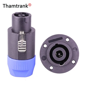 

5 Sets/10pcs 8 Pin Powerconnector Male Plug +Female Panel Mount Professional 8 Poles AC Power Plug Jack Chassis Speakonnectors