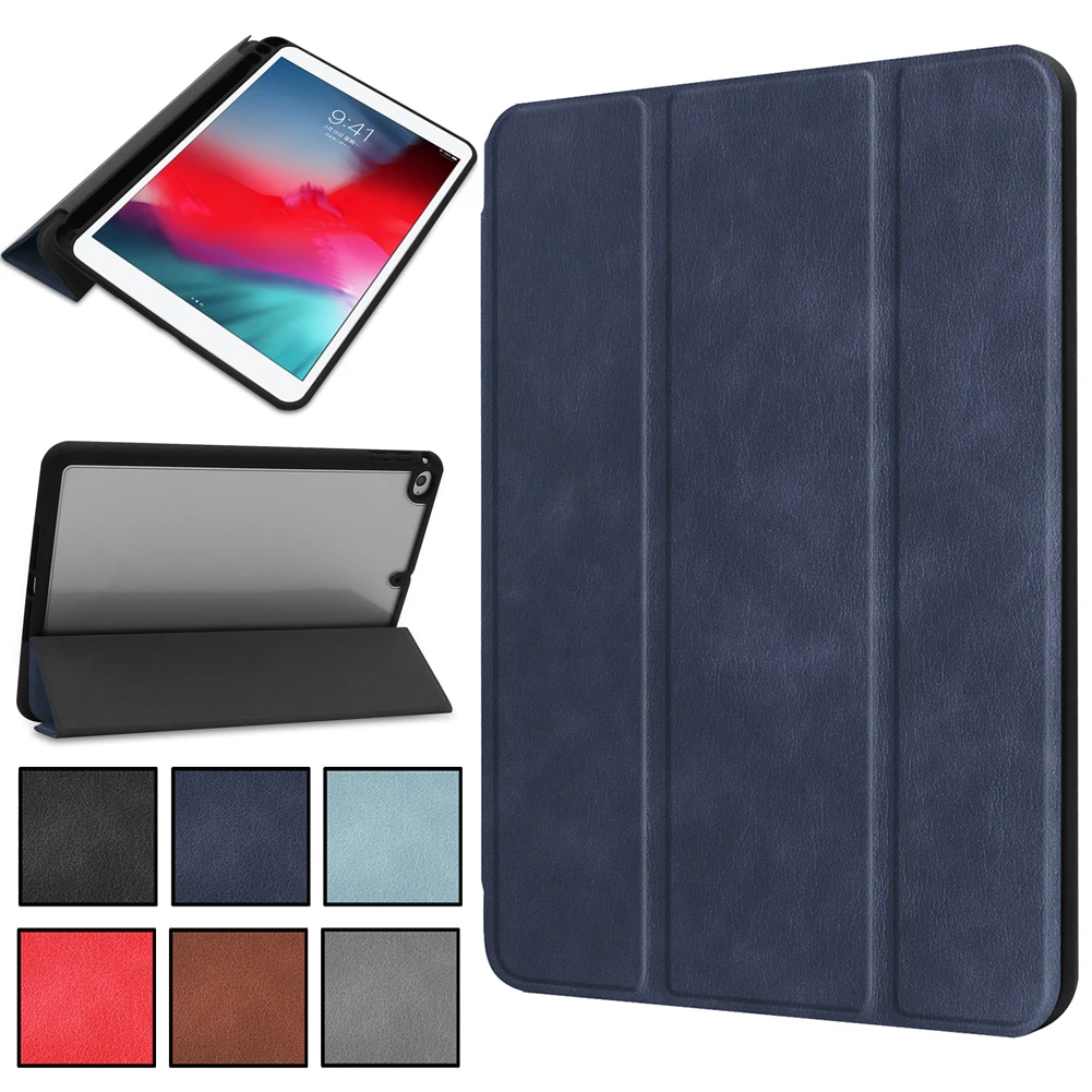 

Magnetic Case For iPad Mini 5 Mini 4 Cover with Pencil Holder Leather Flip Case Smart Cover for iPad mini 4 5 Auto Sleep Wake