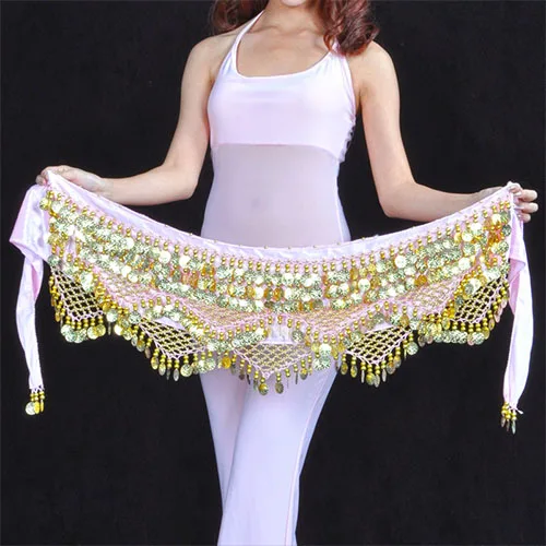 Pink Стиль,, пояс для танца живота, 12 цветов на ваш выбор - Цвет: Pink