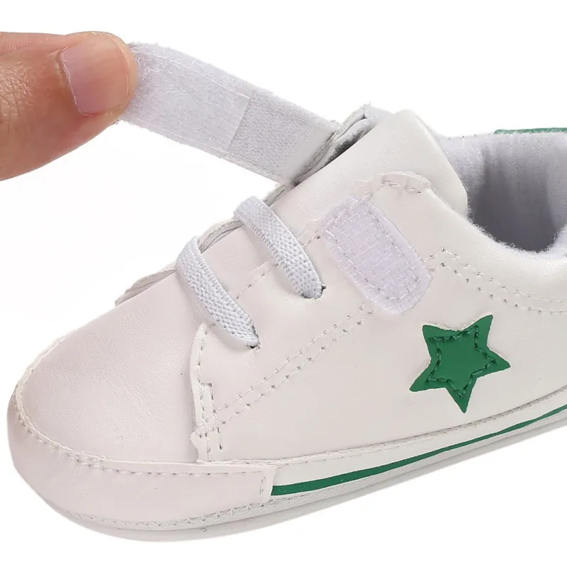 Pu Leather Star Pattern Baby Sports Sneakers Infant Toddler Soft Anti-slip baby Shoes Newborn Baby Boys Girls First walkers
