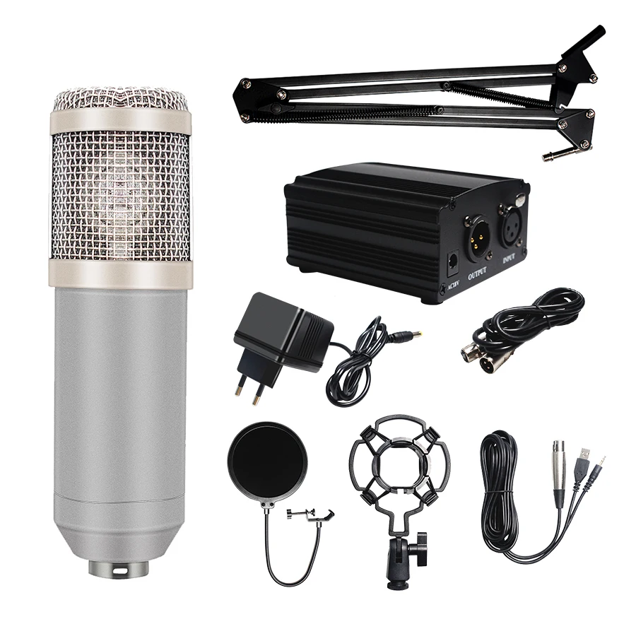 & phantom potência registro vocal ktv karaoke bm 800 microfono youtuber