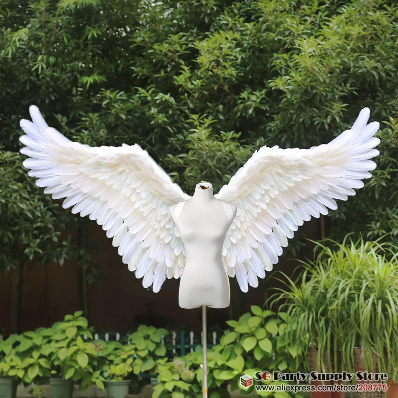 Большие с белыми ангельскими крыльями для окна дисплея Свадебные фоновые декорации реквизит крылья феи хороший домашний декор серии