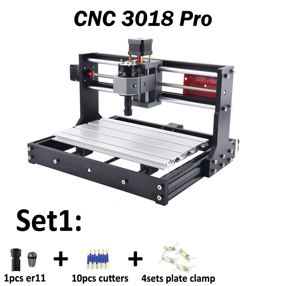 CNC 3018 PRO ER11 лазерный гравер Pcb фрезерный станок ЧПУ маршрутизатор cnc3018 GRBL мини гравер - Цвет: 3018Pro