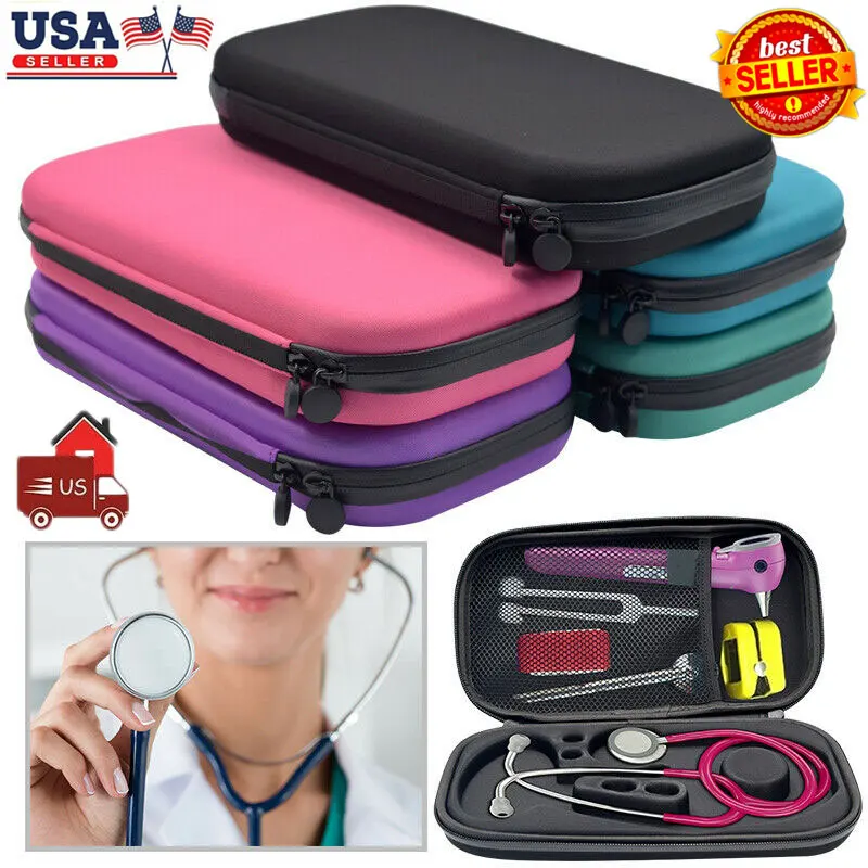 EVA Hard Case for Stethoscope bag Includes Mesh Pocket Fits Prestige Taylor Percussion Hammer and other Accessories