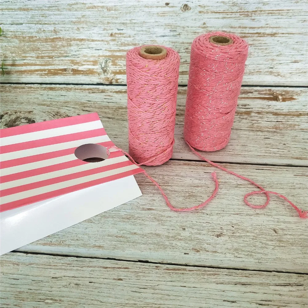 pink gift candy paper bags wedding1