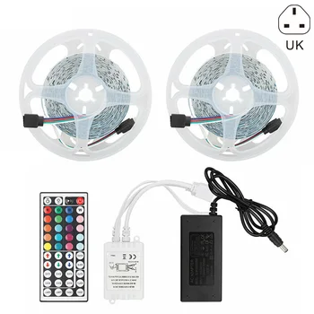

32.8FT 10M RGB LED Strip Light 44 Key Remote 12V DC Power Full Kit Lamp Hight Brightness L9