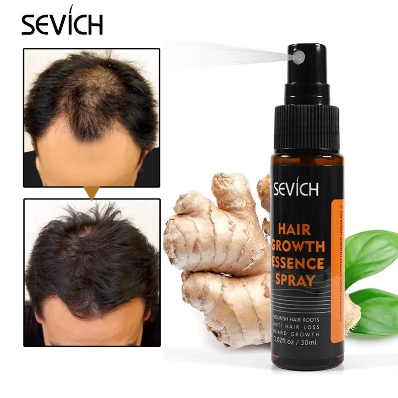 Esencja na długie rzęsy Spray Anti utrata włosów kiełkowanie włosów Serum wzrostu żel odżywiają korzenie łatwe do przenoszenia pielęgnacja włosów dla mężczyzn kobiety 30ml