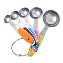 5 шт. мерные стаканы ложки из нержавеющей стали набор для выпечки кухонная чайная ложка инструменты 72XF