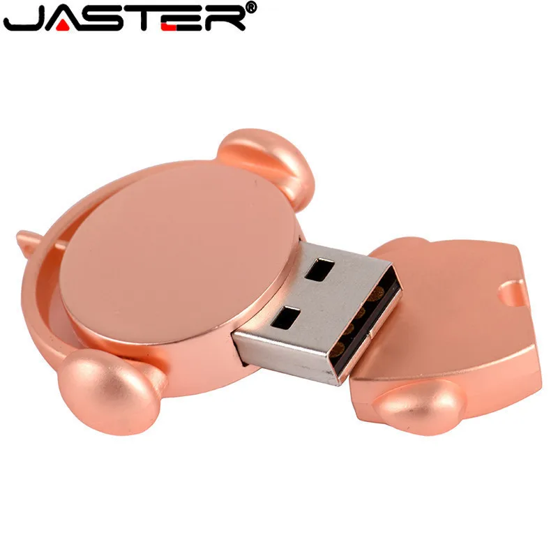 USB флеш накопитель JASTER симпатичный металлический мультипликационный 32 ГБ/64 ГБ 16