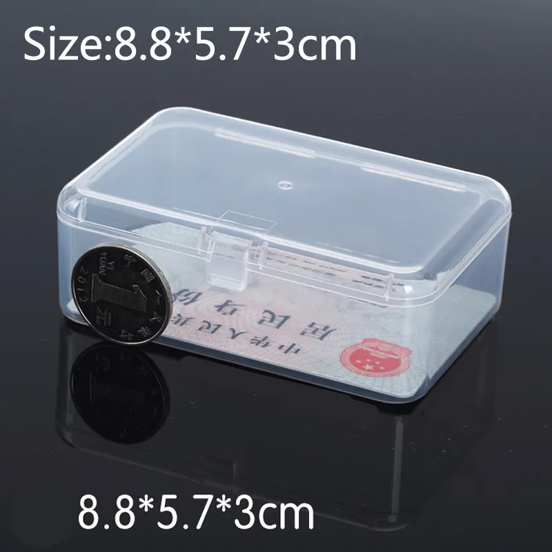 

wholesale Small Parts Transparent Collapsible Plastic Boxes Small Jewelry Storage Packaging Box