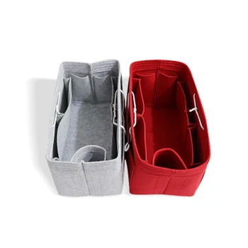 

Multi-Pockets Felt Handbag Organizer Purse Insert Organizer with Handles H66