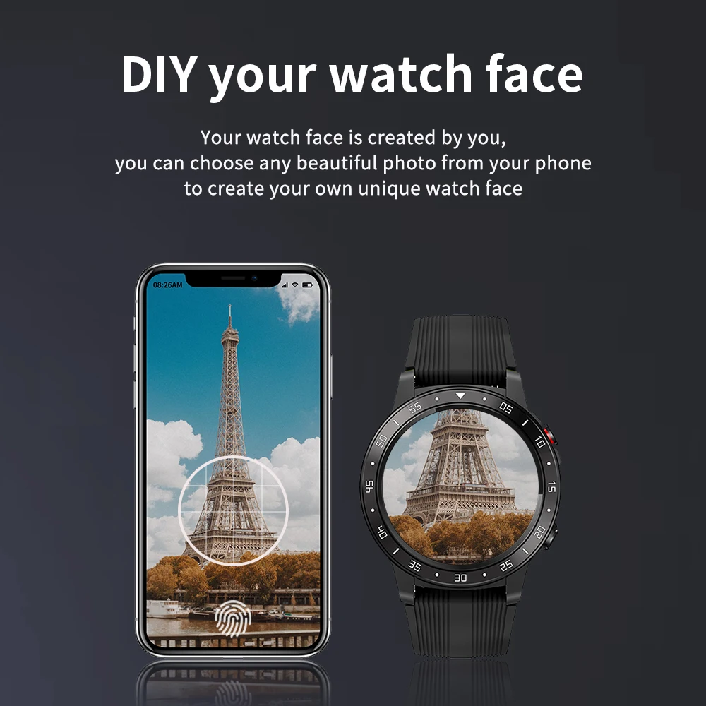 Smartwatch Men GPS With SIM Card Fitness Compass Barometer Altitude M5 Mi Smart Watch Men Women 2021 for Android Xiaomi