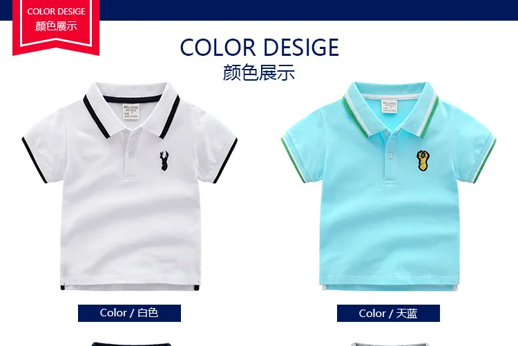 Одежда для мальчиков с короткими рукавами; Новинка года; стильная креативная футболка для отдыха в Корейском стиле с героями мультфильмов; рубашка-поло для мальчиков