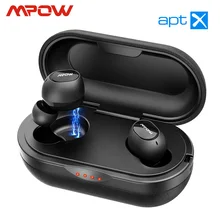 Mpow ipx7 T5/M5 TWS наушники, беспроводные наушники Bluetooth 5,0, гарнитура, Поддержка Aptx 42 h, время воспроизведения для iPhone XS, Xiaomi, huawei