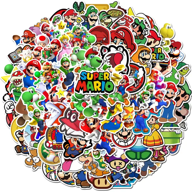 100PCS Super Mario Game Stickers: A Fun and Versatile Decal Set for Kids and Adults