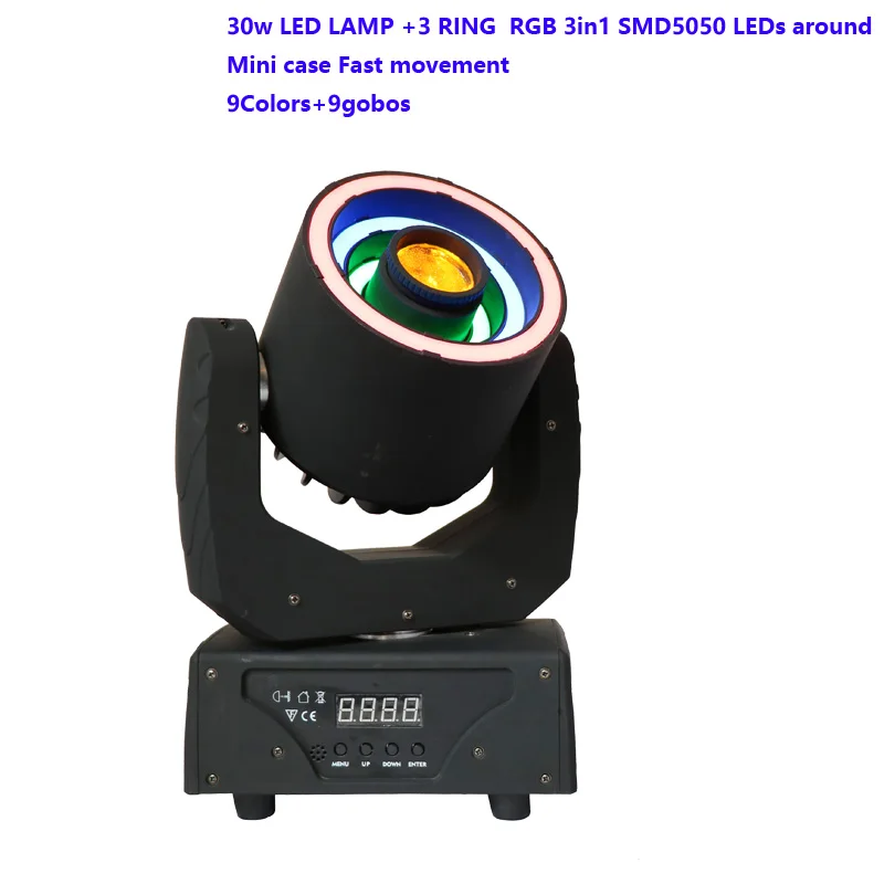 

Mini LED Moving head spot light with 3circle rings for nightclub disco bar home party