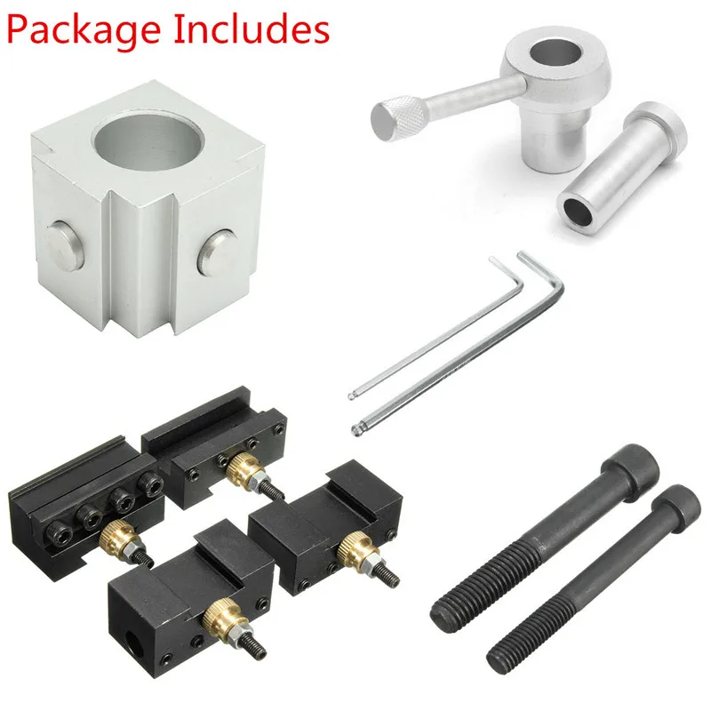 

Hot Mini Aluminum Multifid Tool Post Boring/Turning Holder Kit For Various Processing For Table Hobby Lathes