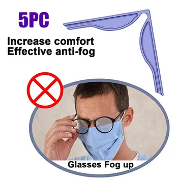 

5pc Silicone Mask Holder Adults Prevent Glasses From Fogging Increases Breathing Space To Help Breathe Smoothly Se6
