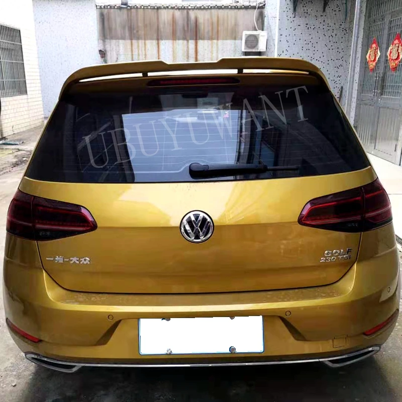 Для Volkswagen GOLF7 MK7- задний спойлер на крышу Высокое качество ABS Материал грунтовка цвет украшение в виде хвостового крыла для GOLF 7