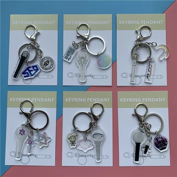 

KPOP Bangtan Boys SF9 LOONA ATSRO Oh My Girl Acrylic Key Chain Keyring Bag Accessories B11