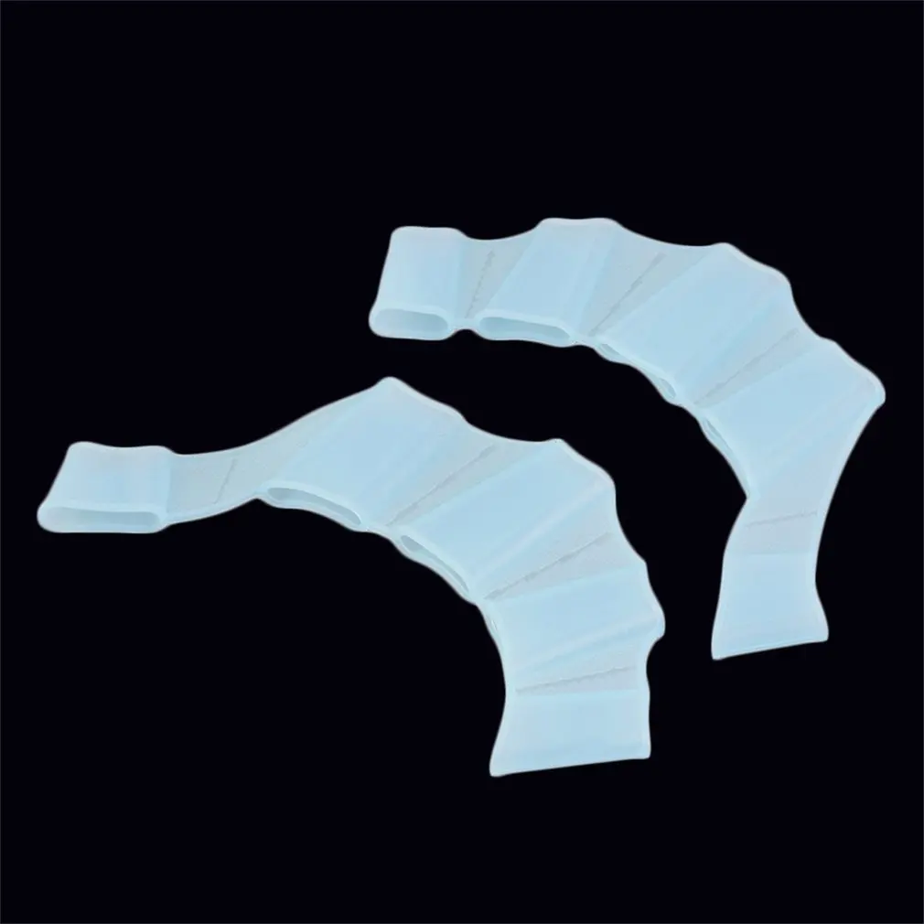 

1 Pair Silicone Swimming Hand Fins Flippers Palm Finger Webbed Gloves Paddle