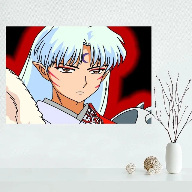 Домашний декор HD печать картина Inuyasha анимация японская картина плакат модульные картины Современный нордический стиль гостиная стены искусства - Цвет: BO YXCV2748-17