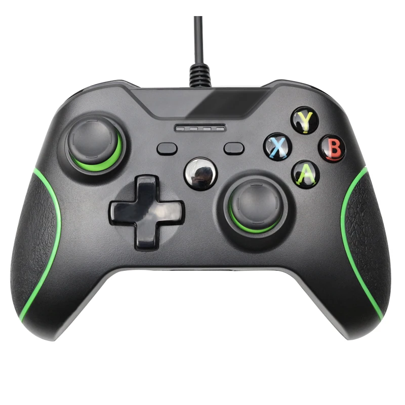 black Проводной контроллер USB контроллер для microsoft для Xbox контроллер геймпад тонкий ПК Windows Mando джойстик для комфортной игры - Цвет: black