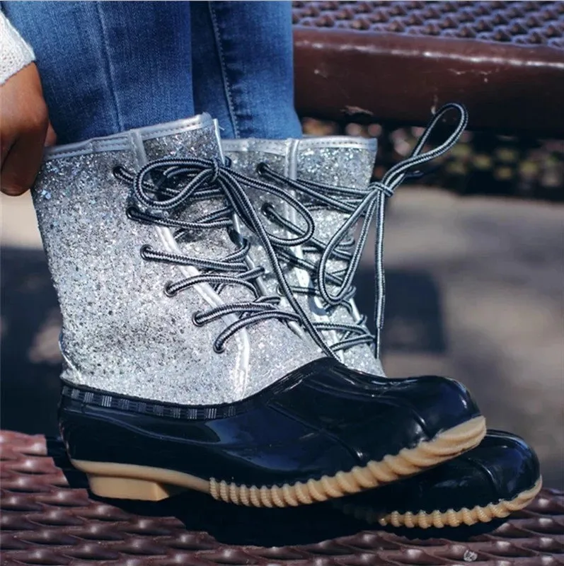 bling rain boots