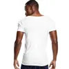 Low Cut Stretch Vee Top Tees for Men Male's Deep V Neck Slim Fit Short Sleeve T Shirt Fashion Tshirt Invisible Casual Summer ► Photo 2/6