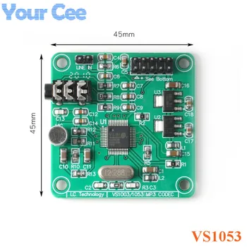 

VS1053 Audio Module MP3 Player Module Development Board onboard Recording SPI OGG Encoding Recording Control Signal Filter DC 5V