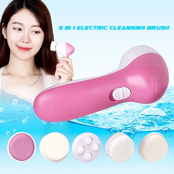 

Face Massager 5 In 1 Electric Wash Face Machine Skin Pore Cleaner Body Cleansing Massage Beauty Massager Clean Tools