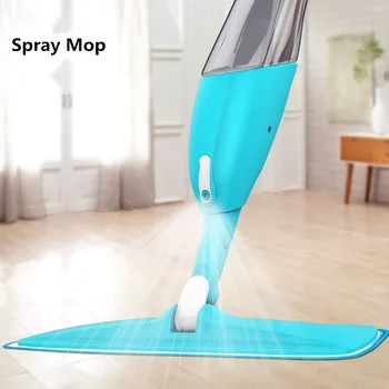 

New 360 Degree Turning Water Spray Mop with Microfiber Pad Household Home Floor Cleaning Tools