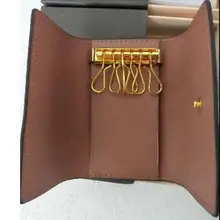 Woxk настоящий модный кожаный бумажник для ключей с 6 пряжками в коробках