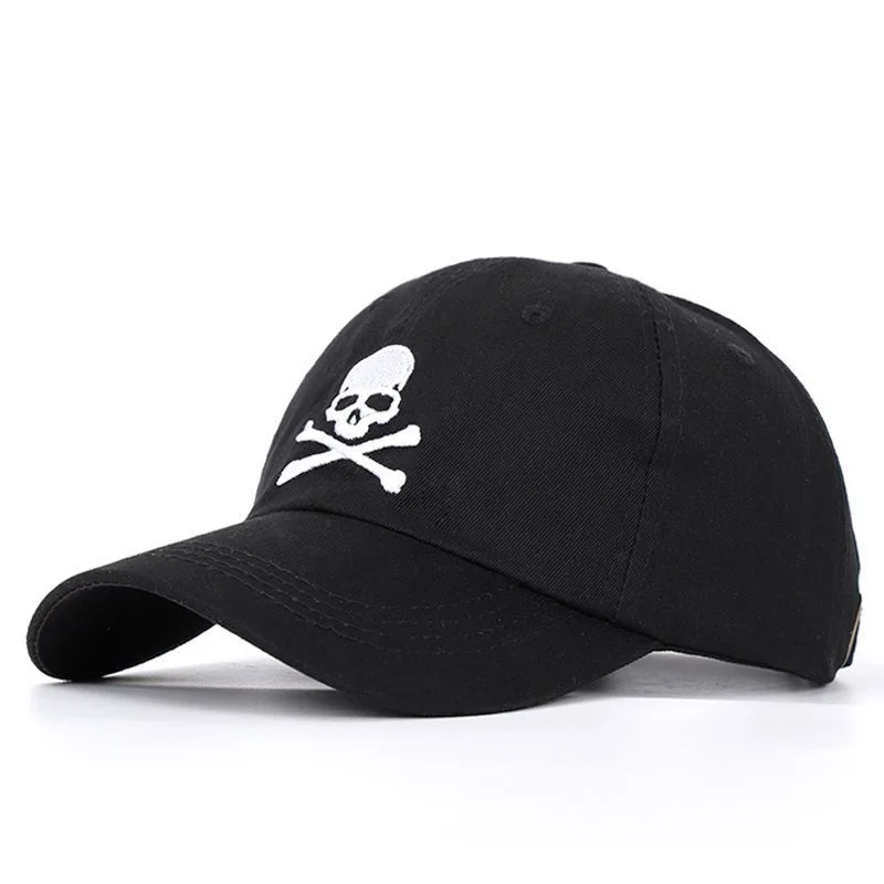 

Men Women Baseball Caps Adjustable Snapback Sun Visor Dad Hat Skull Embriodery Gorras Casquette Kpop Caps for Men Women