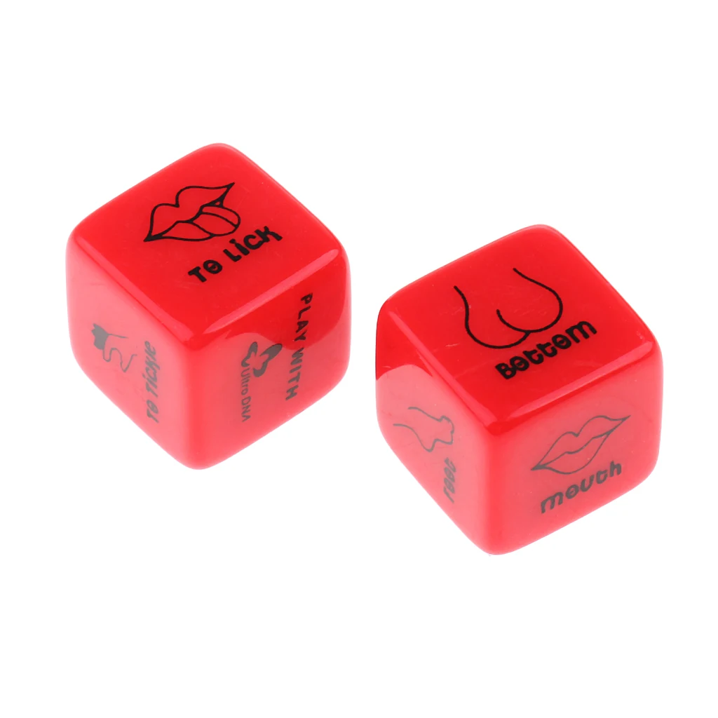 Let Your Roll Decide~D6 Sexual Position Dice Game~2 Pieces~Glow in the Dark