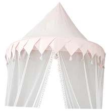 Детская кровать навес с подвесной москитной сеткой | для детской кроватки замок Игровая палатка детские постельные принадлежности игровая комната, палатка для чтения