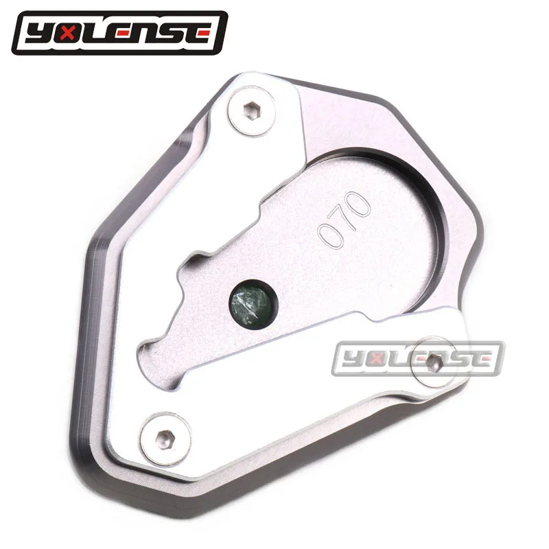 TItanium Для Ducati 848 1098 1198 Мотоцикл с ЧПУ Алюминиевый подножка боковой удлинитель опорная пластина увеличительный стенд - Цвет: TItanium
