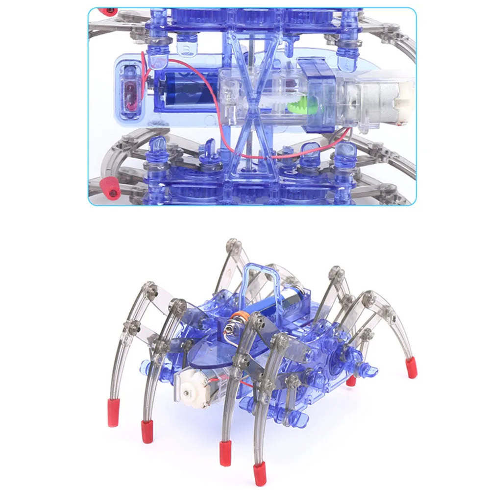 Электрический робот паук комплект DIY Дети электирическая игрушка образовательная разведка развития собранные детские подарки игрушки