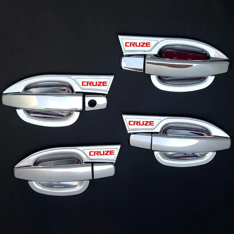 Высокое качество ABS хромированная дверная чаша ручка для Chevrolet Cruze 2009- автомобильный Стайлинг - Цвет: 12pcs set B