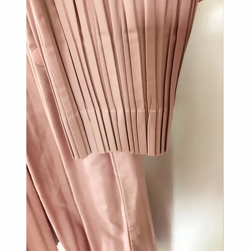 Changpleat осенний Женский Тренч Miyak плиссированный модный однотонный длинный рукав свободный большой размер однобортные пальто Tide T970