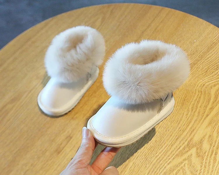 Children's Snow Boots 1-3 Years Old Girls Baby Princess Cotton Shoes Baby Toddler Shoes Children Winter Baby Boots