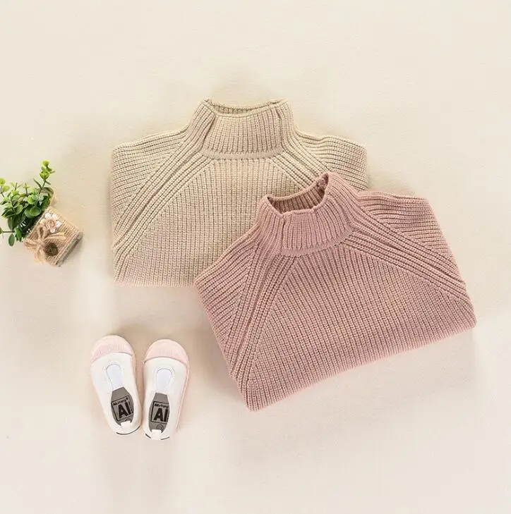 Kids Sweater Girls tie sweaters Long Sleeve Warm Sweater Clothes Autumn Toddler Kids Girls Baby Clothes